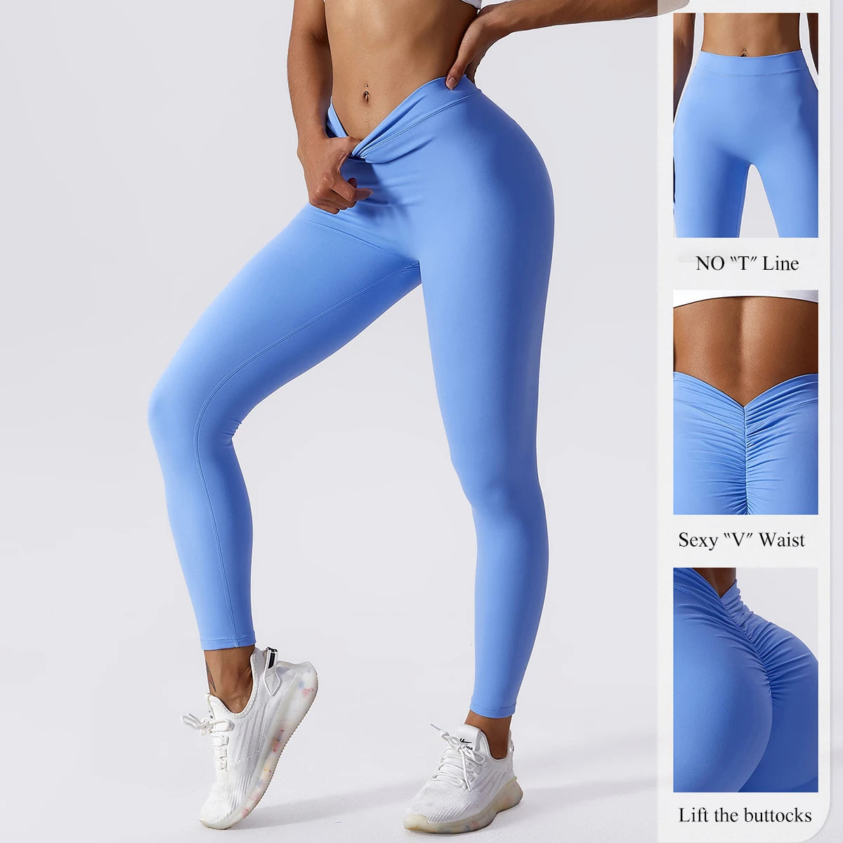 Women Fitness Leggings Workout Gym Running Scrunch Leggings Sexy Back