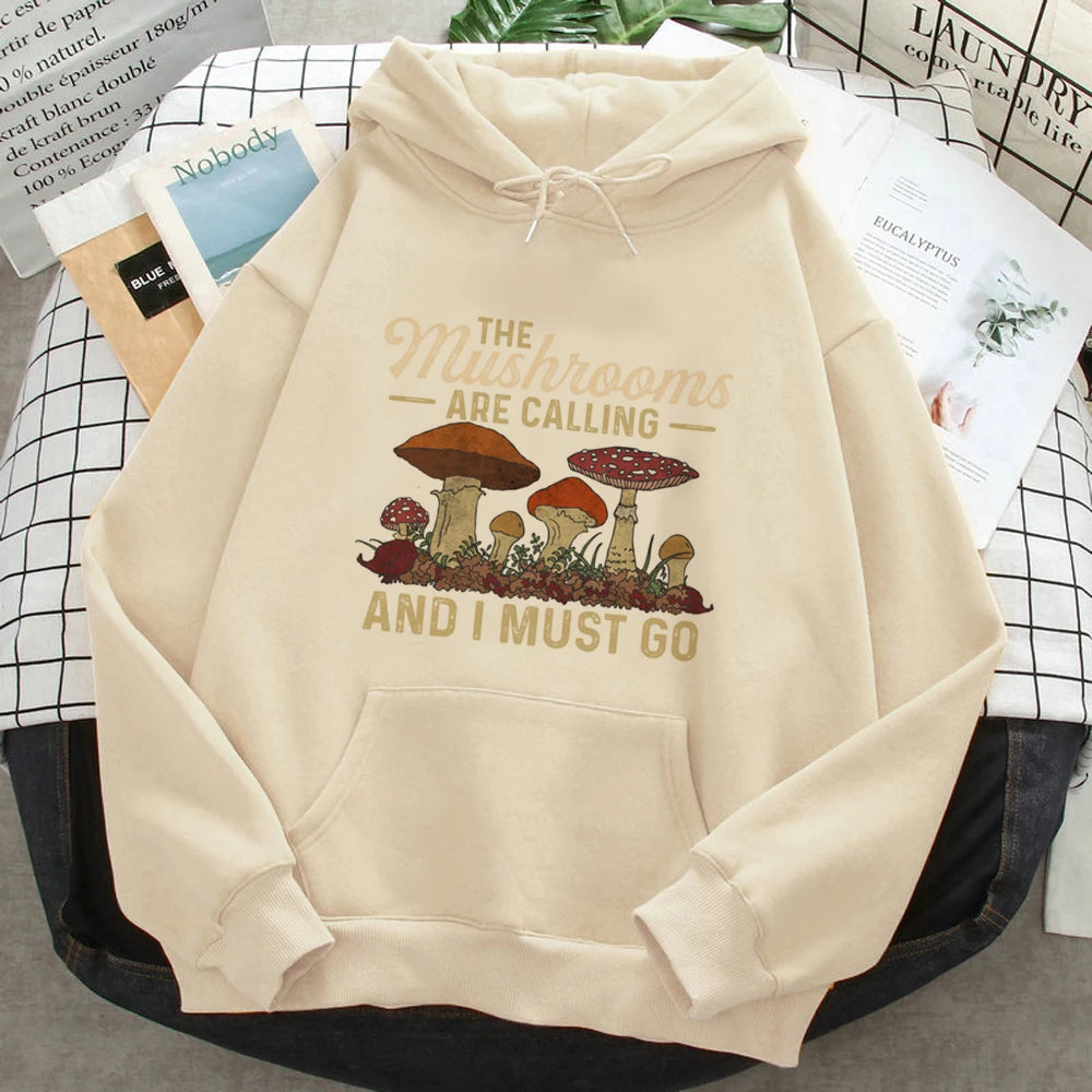 Mushroom hoodies women 90s 2023 anime aesthetic sweater Hooded Shirt women Winter  Pullover